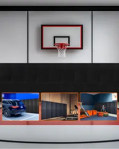 VEVOR Gym Wall Padding, TikTokShopBlackFriday, 60 x 20 x 2 inch Tear-Resistant Wall Mat, Removable 2" Thick Foam High Density Basketball Court Wall-Mounted Padding, Durable Waterproof Protective Pad for Gym Garage Basement
