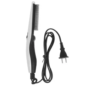 Beard Straightener Comb for Men,Hair Hot Comb,Quick Electric Heated Beard Brush Styler,Travel Portable Styling Comb beard iron, Multifunctional Straightening Brush,hair dryer brush
