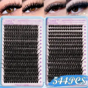 Multiple Styles False Eyelashes, Professional and Beginner Friendly, Easy Home Use, D Curl, Dense, Non-Toxic, Mixed Length