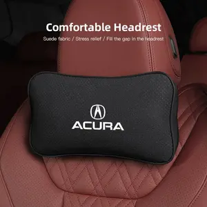 Car Headrest Neck Support Seat Lumbar Cushion Neck Pillow For Acura ADX RDX ZDX Integra NSX MDX TLX CDX ILX RLX TL RL