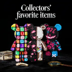 Graffiti Monster Bear 3D Puzzle Building Block Ornament, Unique Home and Office Decoration for Parties, Ideal Gift for Thanksgiving and Christmas