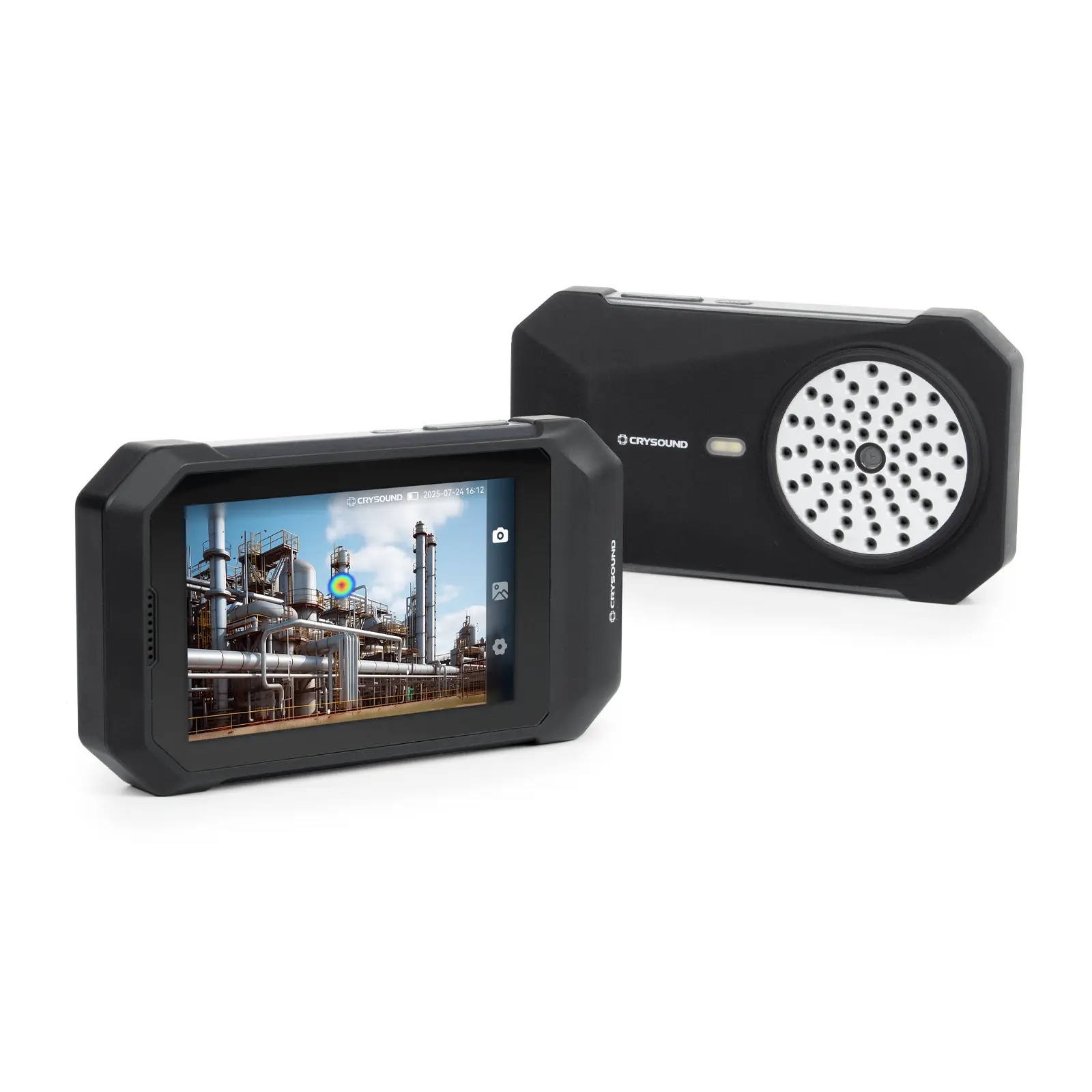 SonoCam Pocket Acoustic Camera, 393ft Range, 270g, 4.3" Touchscreen