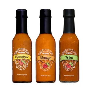 WAWM Variety Pack - Incredible flavor, Spicy - Mild, Medium, & Hot - Woman Owned, Black Owned, Veteran Owned - 3 Flavors Trini, Mango, and Pineapple