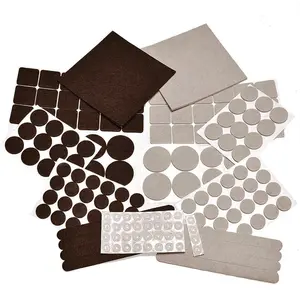 165 Piece Two Colors - Variety Size Furniture Felt Pads.Self Adhesive Pads with Transparent Noise Reduction Bumpers.Floor Protectors for Hardwood & Laminate Flooring-165 Piece