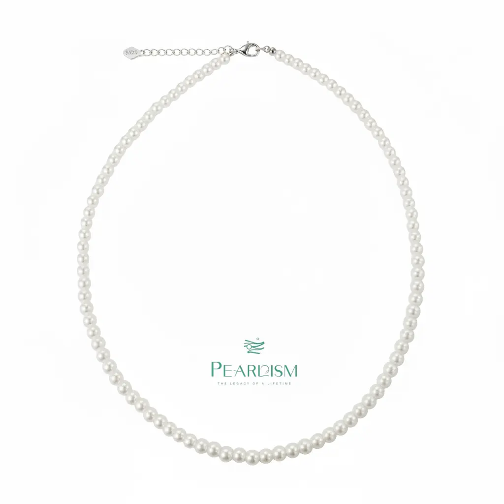 【Live】PEARLISM Luminous Aurora Freshwater Akira Pearl Necklace | 4-5mm Full-Strand Adjustable Minimalist Luxury-AFAN016