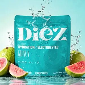 Diez Hydration Gummies Electrolytes Guava - Electrolyte Fuel Daily Hydration with Calcium Magnesium Sodium Potassium & Concen Trace@ Active Crystal