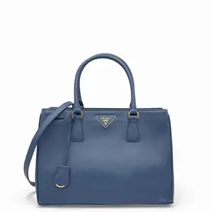 Pre-owned PRADA Leather tote bags Galleria Tote Saffiano Calfskin Dark Blue (hs1029m0)