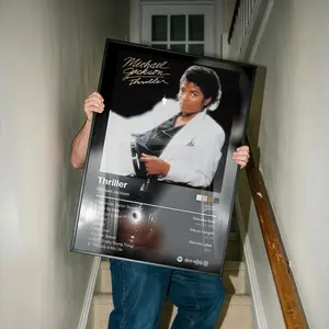 [Unframe Poster] Michael Jackson Thriller Album Poster - Rap Album Poster - Hip Hop Wall Art