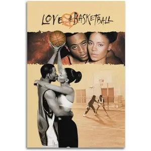 Love And Basketball (2000) Classic Movie Poster For Elevate Your Room Aesthetic Picture Canvas Print Wall Art Gift 20x30inch(50x75cm) Unframe-style