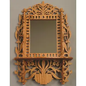Floral Mirror with Shelf Pattern