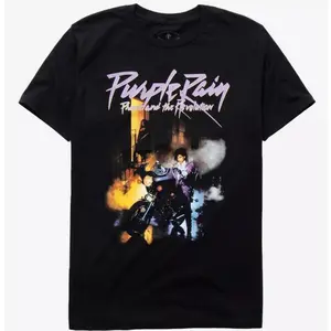 Retro Purple Rain Graphic Tee | Vintage Streetwear T-Shirt Fashion Top