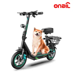 Electric Scooter for Adults - 【M5】Peak Motor 500W-750W, Top Speed 22mph, Pet-Friendly Design with Rear Basket, 22-25 Miles Driving Range