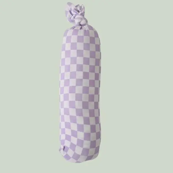 Bestaroo Lilac Checks Swaddle Blanket, Large Soft Stretch Bamboo Baby Wrap, Lilac Checks Print, Multi Use Swaddle, Stroller & Nursing Cover, 45 x 45 Inches