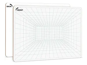 1 Point Perspective Grid 11"x14" Dry Erase Board