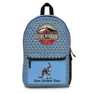 Ocoee Riverside Farm Zebra Print Backpack - Stylish Daily Use with Durable Quick-Drying Polyester & Adjustable Straps for Outdoor Enthusiasts