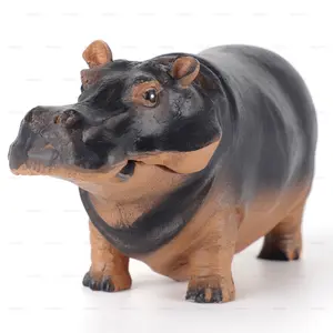 Mrcrafts Hippo Aquarium Air Pump Head, Fish Tank Bubble Decoration, Realistic Resin Ornament, Oxygen Pump Head，No Air Pump
