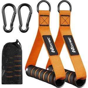 Handles Gym Equipment, Heavy Duty Resistance Band Handles, Replacement Exercise Handles for  Machine, Pulley System, Strength Trainer, Pull Down Workout,  Gym  Attachments