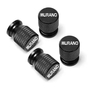 Car Wheel Tire Valve Cap, Tyre Stem Cover, Tyre Caps, Waterproof Airdust Cover for Nissan Murano, Aluminum Material Tyre Stem Accessories