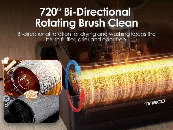 Tineco Floor ONE S6 Master Wet Dry Vacuum Cleaner, 20kPa Suction Vacuum Mop with Dual-Edge Cleaning, 45 Min Runtime (Quite Mode), 185°F Flashdry, 4inch Ultra-Slim