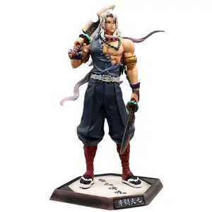 Demon Slayer Anime Figure Uzui Tengen Gk Statue Figurine - Model for Collectors and Children - Ideal Gift for Anime Enthusiasts 12.5 inches