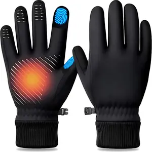 Winter Warm Gloves, Outdoor Cycling Thickened Cold-Resistant, Windproof & Waterproof Touchscreen Cycling Gloves, Christmas Gift
