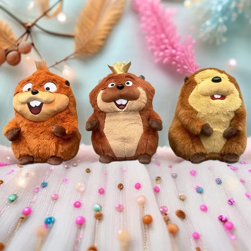 Hoppers Plush Beaver Transformation Plan Stuffed Toy Figure, Movie Plush Doll, Sleep Pillow, Soft and Cuddly, Perfect Gift, Soft Stuffed Animal, Soft Huggable