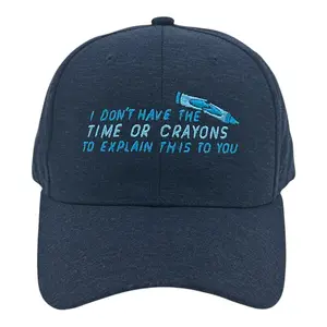 I Dont Have The Time Or Crayons to Explain This to You Hat Funny Sarcastic Novelty Cap Funny Hats Funny Sarcastic  Novelty Caps for Men Navy - Standard