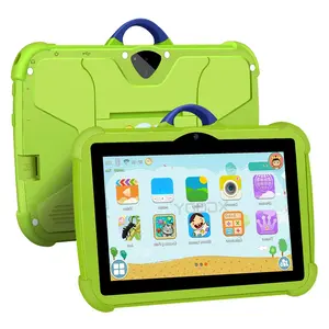 7 Inch Kids Tablet PC Android 13.0 4GB 64GB, Dual Camera 2mp+5mp, WiFi Bluetooth-compatible, Shockproof Case, Parental Control, Ideal Gift