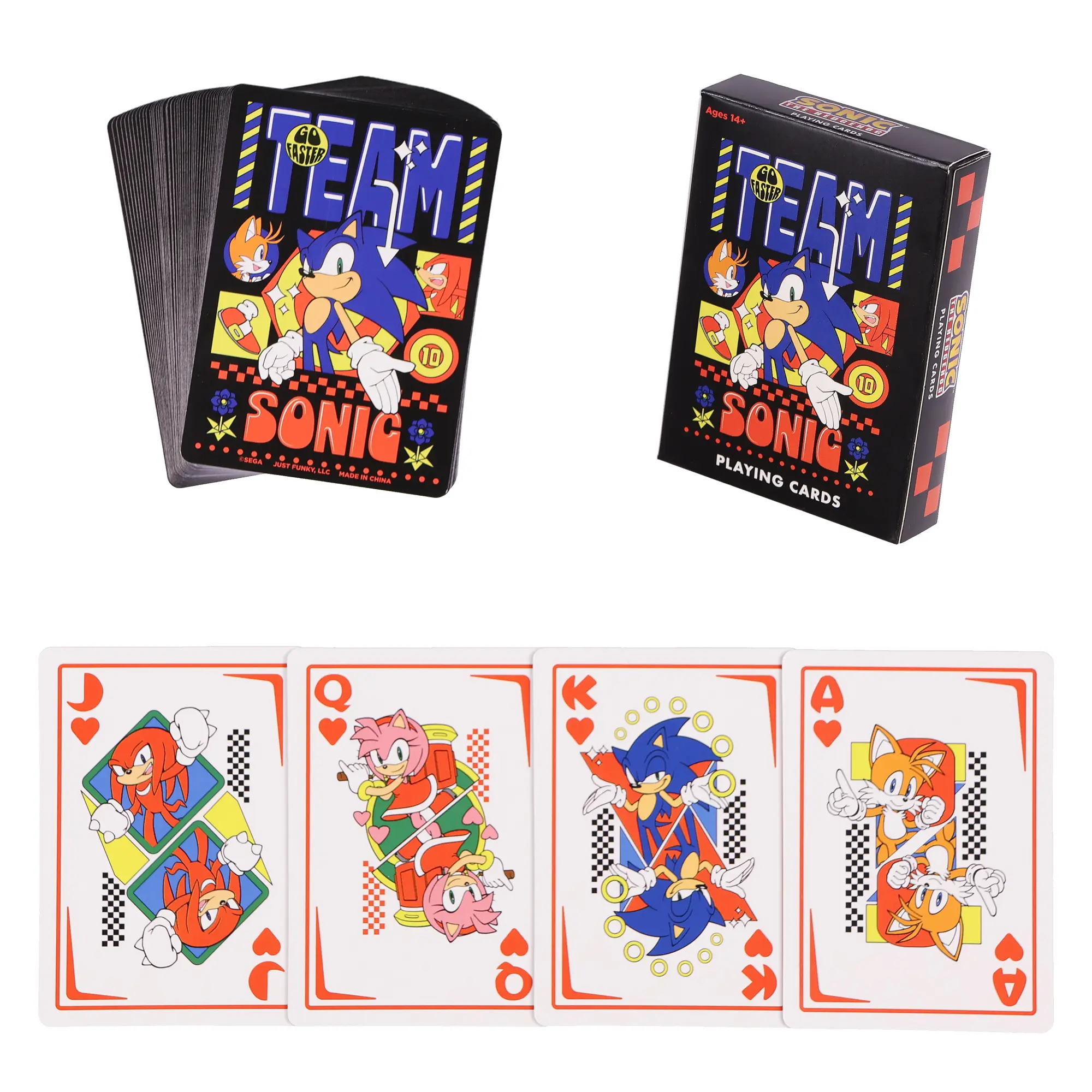Sonic The Hedgehog Playing Cards Team Sonic Design 52 Count Deck