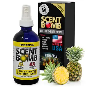 Scent Bomb Pineapple Air Freshener Spray, Long-Lasting Odor Eliminator for Home & Car, Effective Deodorizer Spray for Kitchen, Bathroom, Fresh Room Spray & Smell Neutralizer