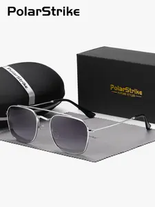 1 Pair PolarStrike Unisex Full Frame Square Frame Polarized Sunglasses Street-inspired Exceptional quality UV400