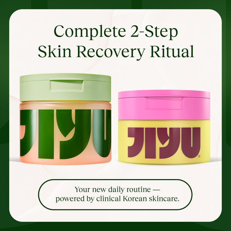 JiYu Korean Skincare Glow-Up Bundle - TonerPads & NAD+ Anti-Aging Moisturizing Cream -Maximum Hydration, Eliminate Dark Spots,Reduce Wrinkles