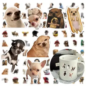 80 Chihuahua Stickers for Phone Cases, Cellphone, Smartphone, Water Bottles, Guitars, Notebooks, and Journals, Cute Animal Decals, Perfect for DIY Projects