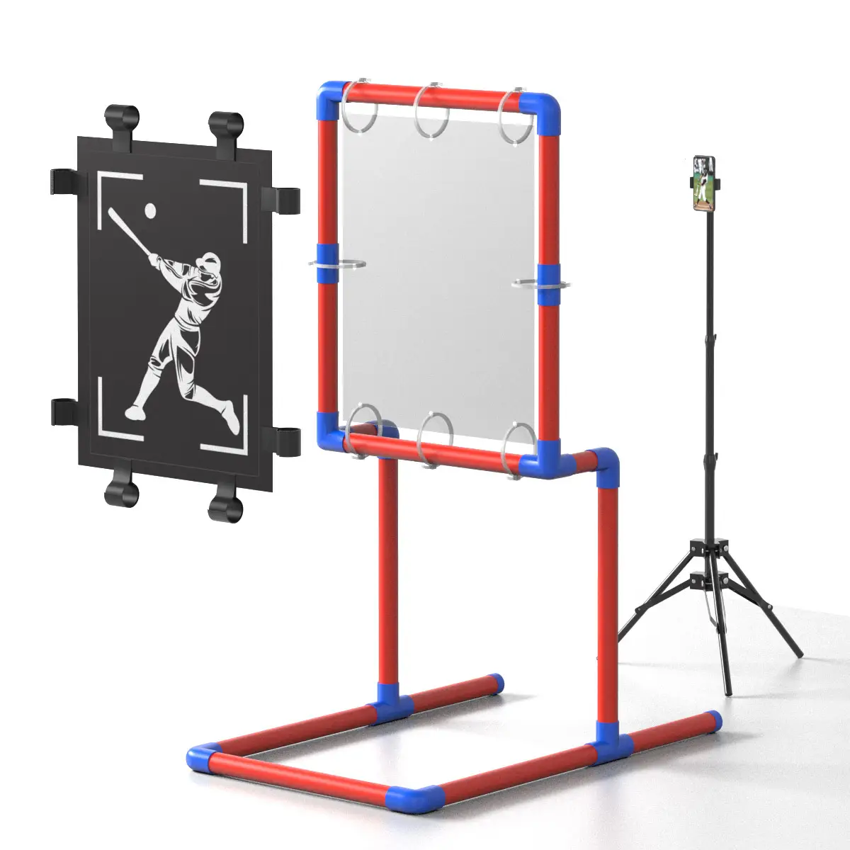 Joxpring Baseball Strike Zone Target for Plastic Balls - Compatible with Blitzball and Wiffle Ball Pitching Training Strike Zone Target Set Up and Ass