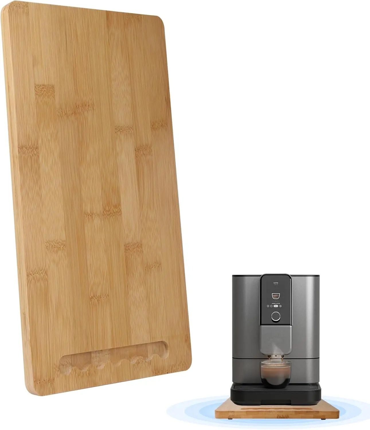 Sliding Appliance Tray,Coffee Maker Slider Tray with Rubber Wheels, Countertop Pull Out Organizer for Coffee Machines,Air Fryers and Other (, Small-Long(7.5W x 14.5L))