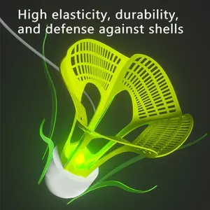 3pcs/set, Badminton Rebound Training Device, Windproof Glowing Badminton Balls, Suitable For Badminton Training Competition