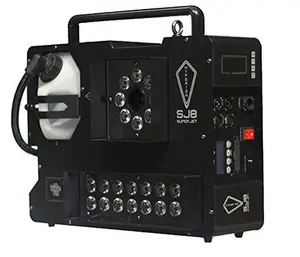 Froggy’s Fog Hyperion SJ8 Super Jet – 1800W Vertical Upshot Fog Machine with 24 Hex LEDs & Instant Stop Technology – DMX Controlled Stage Effect