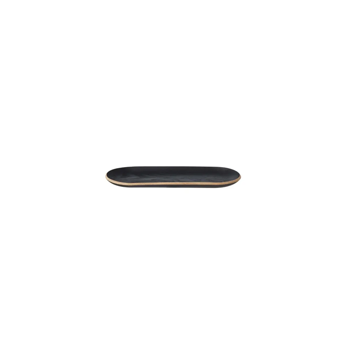 Blomus 64713 Oval Wooden Tray - Black, Small Kitchen & Tableware Serving Tray