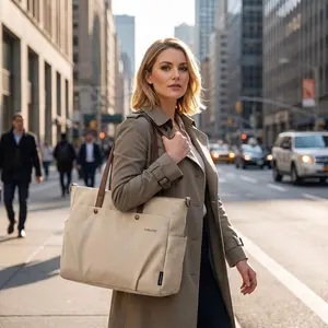 Women's Nylon Tote Bag, Large Capacity, Casual Style, All-Season Use, Crossbody & Shoulder Bag, Trendy Commuter Backpack