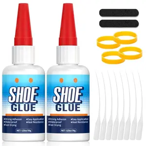 Shoe Glue, Heavy Duty Shoe Glue Sole Repair Kit,  &  Drying Shoe Repair Adhesive for Sole, Sneaker, Leather, Boot, Heel, Sandal, Handbags and More (35gx2)