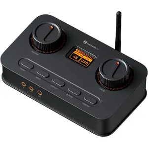 K7 dac headphone amp desktop usb c digital to analog audio converter for workspace and gaming pc ps5 opticalcoaxialbluetooth aptx hd llmicrophone input 35mm44mm balancedrca output