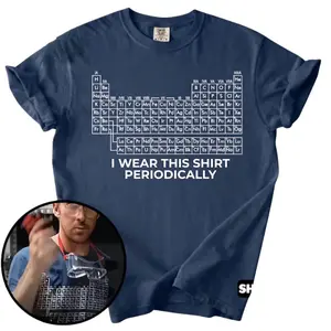 Comfort Colors I Wear This Shirt Periodically T-Shirt,Project Hail Mary Chemistry Periodic Table Graphic Tee, Science Nerd Humor Shirt for Men Women Teacher Gift USA