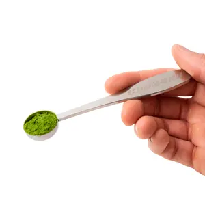 Chazoku Measuring Scoop for Matcha Stainless Steel 1.5g 1/2 tsp Spoon Perfect 3g Serving of Matcha