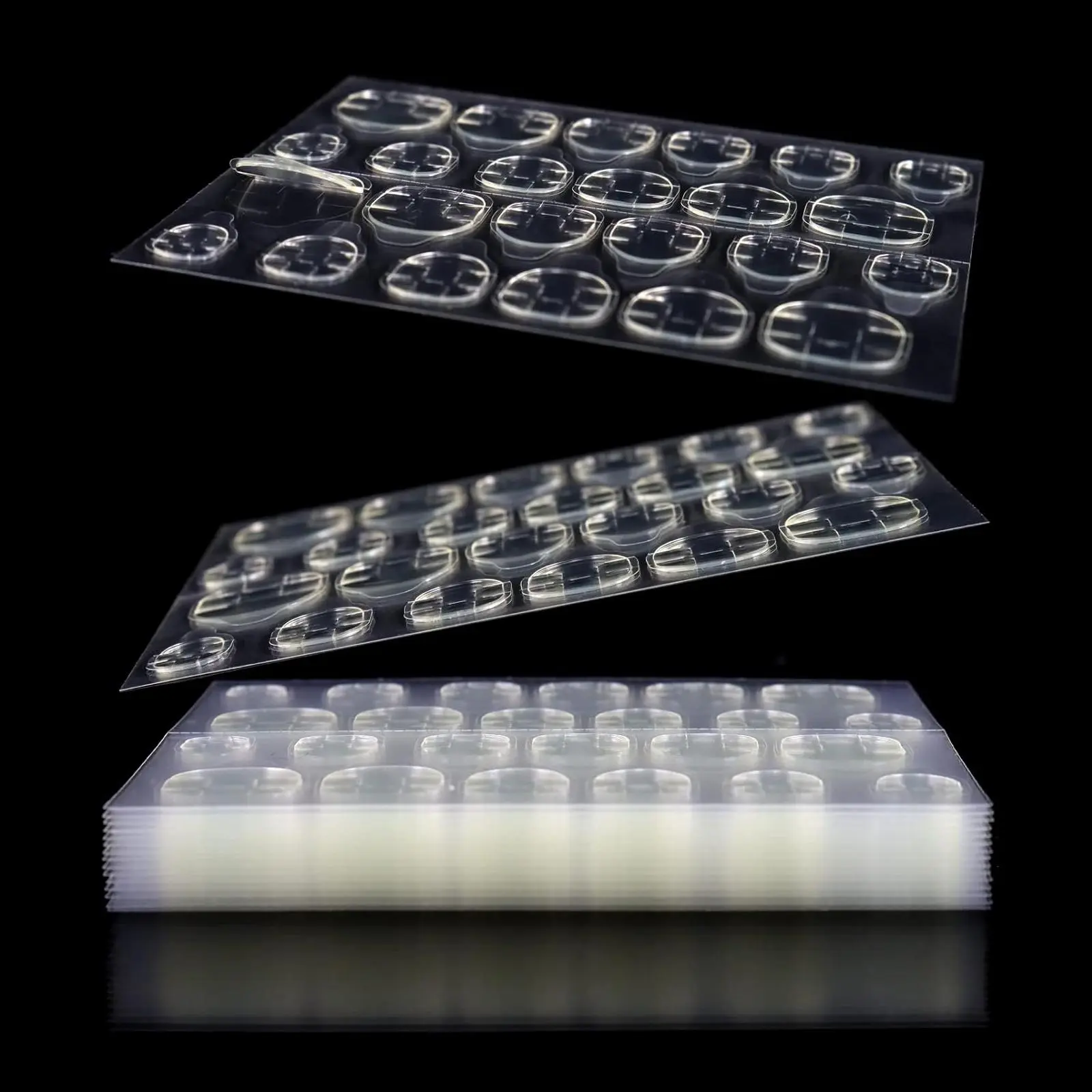 360pcs (15 Sheets) Double Side Gel Nail Glue For Press On Nails Jelly Double Sided Nail Adhesives Sticky Tabs Nail Glue Sticker Nail Stickers Nail Art Stickers DIY Nail Art Supplies
