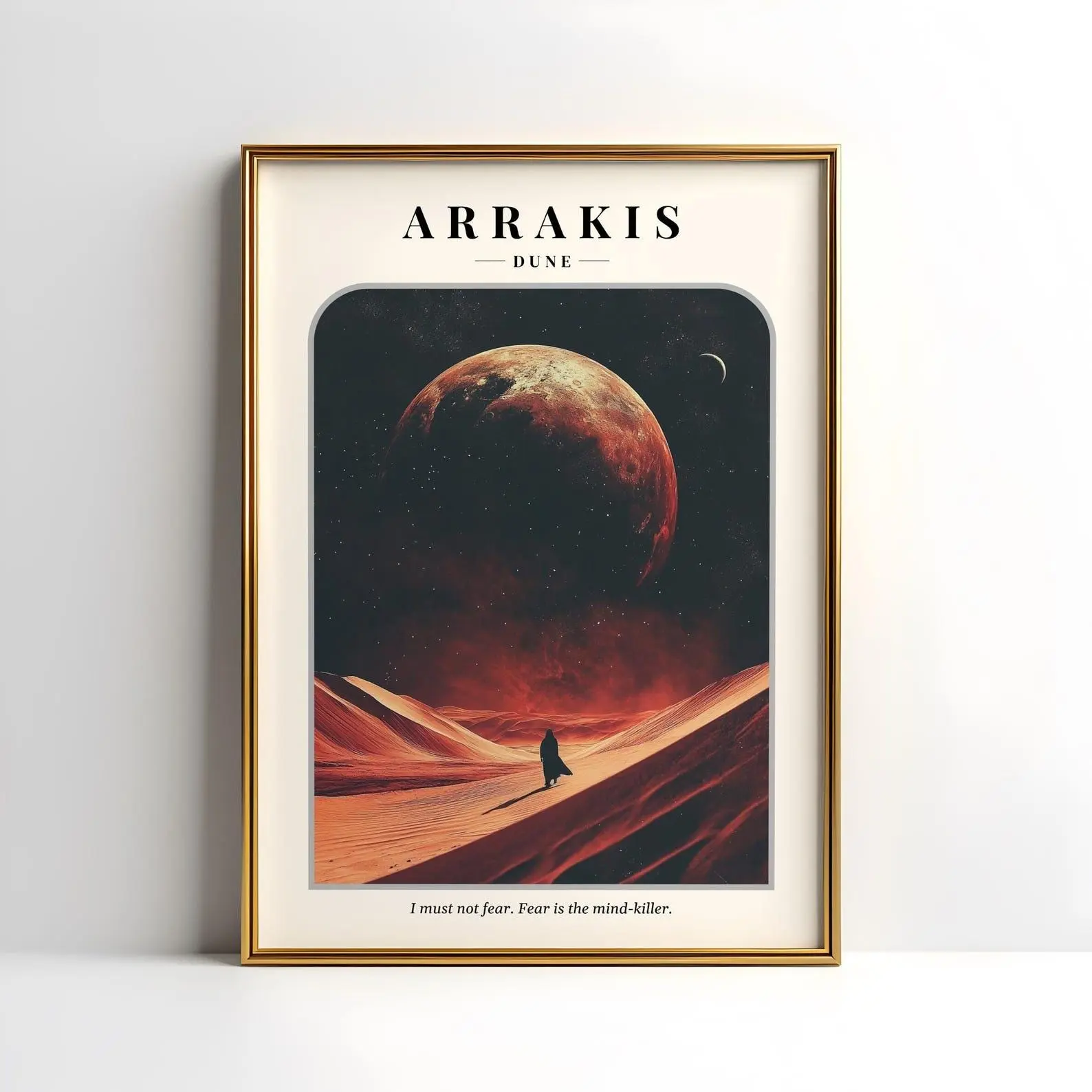 Dune Arrakis Physical Movie Poster. Dune Movie Print. Dune Wall Art