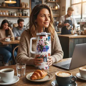 King Kpop Back World Tour 2026 Tumbler with Handle, Concert Coffee Stainless Steel, Comeback Cup, Music Merch For Music Fans