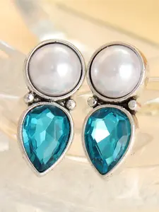 Unique Sea Blue Water Drop Zircon Earrings - Sparkly Ocean Themed Dangle Earrings for Her, Delicate Teardrop CZ Jewelry, Ideal Birthday Anniversary Gift for Wife Girlfriend