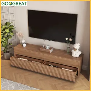 [GOOGREAT]TV Cabinet, Multimedia TV Cabinet Floating TV Stand Wall Mounted With 16 Color LEDs,68" Modern TV Stand, Floating TV Cabinet Entertainment Center For 55 60 65 Inch TV,Wood