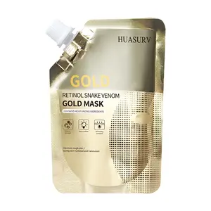 Retinol  Snake Venom Peptide Gold Mask,Gold Peel off Mask,Stay Bouncy And Firm,Congested And Oily Skin,Gold Face Mask For Flawless Skin looks visibly,Natural Skincare Comfort Skin Repair