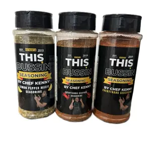 Bussin Big Baller Seasoning Bundle - 12 oz Dry Spices for Meat Seafood Veggies & Lemon Pepper Magic Low Sodium Gluten-Free Natural Flavor Enhancer Salt
